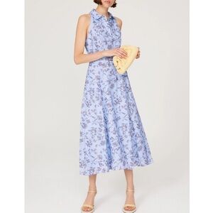 SACHIN & BABI Linen Floral Casey Midi Dress